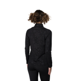 Hot Chillys Womens Micro Elite Chamois Blocking Zip-T Baselayers