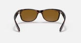 Ray-Ban New Wayfarer Unisex Lifestyle Sunglasses with Classic Black Frames