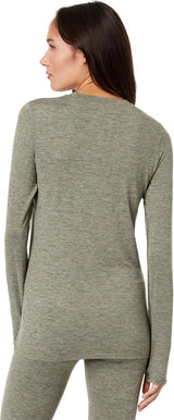 Hot Chillys Women Clima-Tek Crew Midweight Relaxed Fit Base Layer