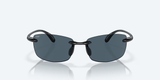 Costa del Mar Ballast Men Lifestyle Polarized Sunglasses - Front view, frameless design with TR90 nylon construction