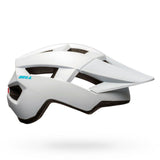 Bell Spark W MIPS Women Bike Helmet - Front and Side Views Matte White Raspberry Right