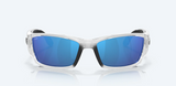 Costa del Mar Corbina Men Fishing Polarized Sunglasses Silver Blue Mirror Front