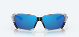 Costa del Mar Tuna Alley Men Fishing Polarized Sunglasses - Front view, showcasing integral hinges and vent system