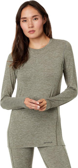 Hot Chillys Women Clima-Tek Crew Midweight Relaxed Fit Base Layer