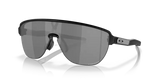 Oakley Corridor Rectangular Men Sunglasses - Front view, showcasing semi-rimless shield design and Unobtainium features