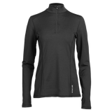 Hot Chillys Women Micro-Elite Chamois Solid Zip-T Base Layer black