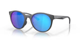 Oakley Spindrift Unisex Lifestyle Sunglasses - Front view, showcasing trendy round silhouette and no-slip nosepads