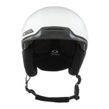Oakley MOD5 Mips Unisex Snow Ski Winter Helmet in action on a snowy mountain white 01 front
