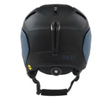 Oakley MOD5 Mips Unisex Snow Ski Winter Helmet in action on a snowy mountain blue navy back