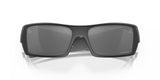 "Oakley Gascan Unisex Lifestyle Sunglasses - Front view, showcasing high-wrap design with straight edges and hard lines"