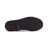 Fox Racing Union Flat Unisex Adult Mountain Bike Shoes on a mountain bike trail. Navy Blue 1