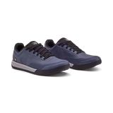 Fox Racing Union Flat Unisex Adult Mountain Bike Shoes on a mountain bike trail. Navy Blue 6