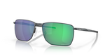 Oakley Ejector Rectangular Men Lifestyle Sunglasses Gunmetal Green Lens