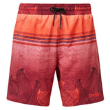 Oakley Beach Flower Striped 18 Inches Men Surf Boardshort