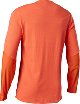 Fox Racing Flexair Pro Long Sleeve Men's MTB Jersey - Front view, showcasing Polartec® Delta™ panel and Dyneema® shoulders