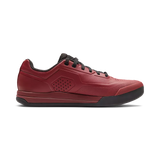 Fox Racing Union Flat Unisex Adult Mountain Bike Shoes on a mountain bike trail. red 1