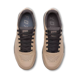 Fox Racing Union Flat Unisex Adult Mountain Bike Shoes on a mountain bike trail. Mocha 2