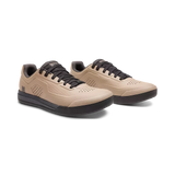 Fox Racing Union Flat Unisex Adult Mountain Bike Shoes on a mountain bike trail. Mocha 3