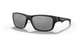 Oakley Jupiter Squared Sunglasses featuring stylish earstems inspired by switchblade handles with metal bands and rivets, offering a bold and refined look.