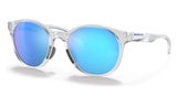 Oakley Spindrift Unisex Lifestyle Sunglasses - Front view, showcasing trendy round silhouette and no-slip nosepads