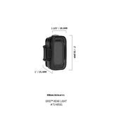 Blackburn Grid Rear Light - Front view, showcasing versatile mode options and rechargeable design