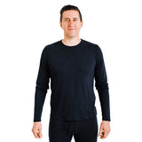 "Polarmax Men's Merino Wool Crewneck Base Layer - Warm and Comfortable Hybrid"