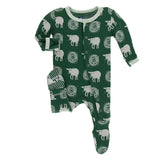 Kickee Pants Print Footie with Snaps
