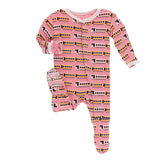 Kickee Pants Print Footie with Snaps