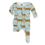Kickee Pants Print Footie with Snaps