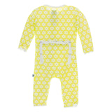 Kickee Pants Print Muffin Ruffle Coverall with Snaps