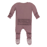 Kickee Pants Solid Muffin Ruffle Footie with Snaps