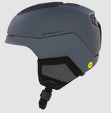 Oakley MOD5 Mips Unisex Snow Ski Winter Helmet in action on a snowy mountain grey
