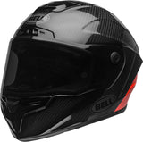 BELL Race Star Flex DLX Adult Street Motorcycle Helmet with ProTint shield. Matte Gloss Black Red