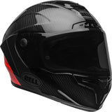BELL Race Star Flex DLX Adult Street Motorcycle Helmet with ProTint shield. Matte Gloss Black Red