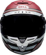 BELL Race Star Flex DLX Adult Street Motorcycle Helmet with ProTint shield. Matte White Candy red