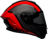 BELL Race Star Flex DLX Adult Street Motorcycle Helmet with ProTint shield. Matte Glosse Gray Red
