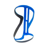 Blackburn Clutch Carbon Side-Entry Bottle Cage attached to a bike frame Blue 2