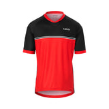 Giro Men Roust Jersey MTB Shirt - Lightweight and Breathable Cycling Apparel red racline Ghosted