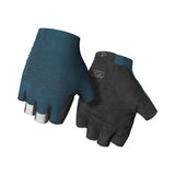 Giro Women Xnetic Road Cycling Gloves in action on a road bike Harbor Blue Hero