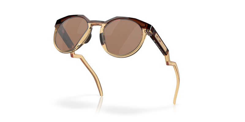 Oakley Limited Kylian Mbappé Signature Series HSTN Sunglasses with Prizm Tungsten Lenses and Dark Amber/Light Curry Frame 4