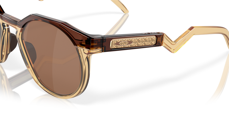 Oakley Limited Kylian Mbappé Signature Series HSTN Sunglasses with Prizm Tungsten Lenses and Dark Amber/Light Curry Frame 6