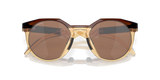 Oakley Limited Kylian Mbappé Signature Series HSTN Sunglasses with Prizm Tungsten Lenses and Dark Amber/Light Curry Frame 7