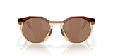 Oakley Limited Kylian Mbappé Signature Series HSTN Sunglasses with Prizm Tungsten Lenses and Dark Amber/Light Curry Frame 2