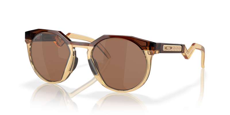 Oakley Limited Kylian Mbappé Signature Series HSTN Sunglasses with Prizm Tungsten Lenses and Dark Amber/Light Curry Frame 1