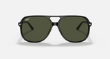 Ray-Ban Bill Lifestyle Unisex Sunglasses Polish Black - Green