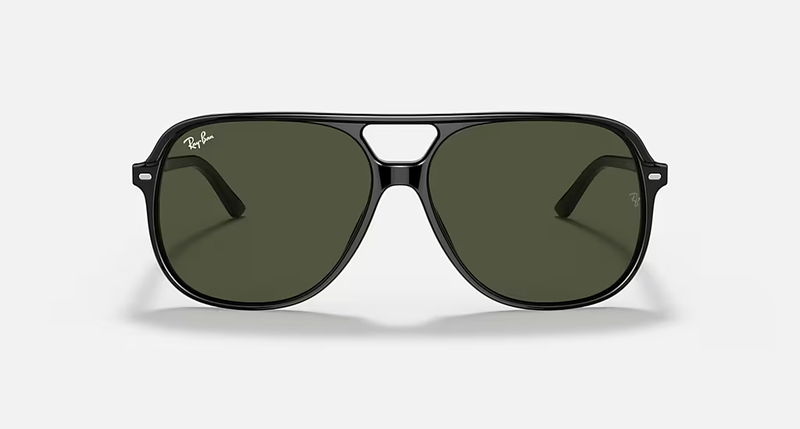 Ray-Ban Bill Lifestyle Unisex Sunglasses Polish Black - Green