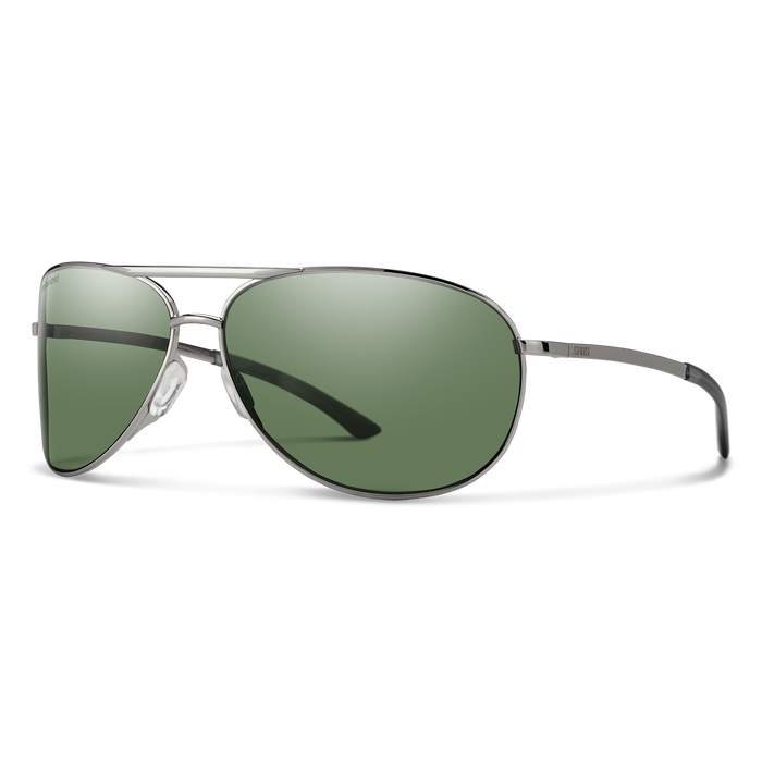 Smith Serpico 2 Sunglasses, Gold Frame ChromaPop Red Mirror Lens