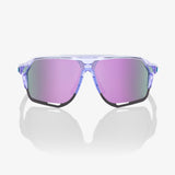 100% NORVIK Unisex Bike Sunglasses Polished Translucent Lavender - HiPER Lavender Mirror Lens