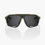 100% NORVIK Unisex Bike Sunglasses Soft Tact Army Green - Smoke Lens