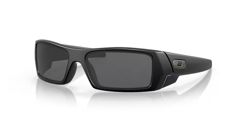 "Oakley Gascan Unisex Lifestyle Sunglasses - Front view, showcasing high-wrap design with straight edges and hard lines"